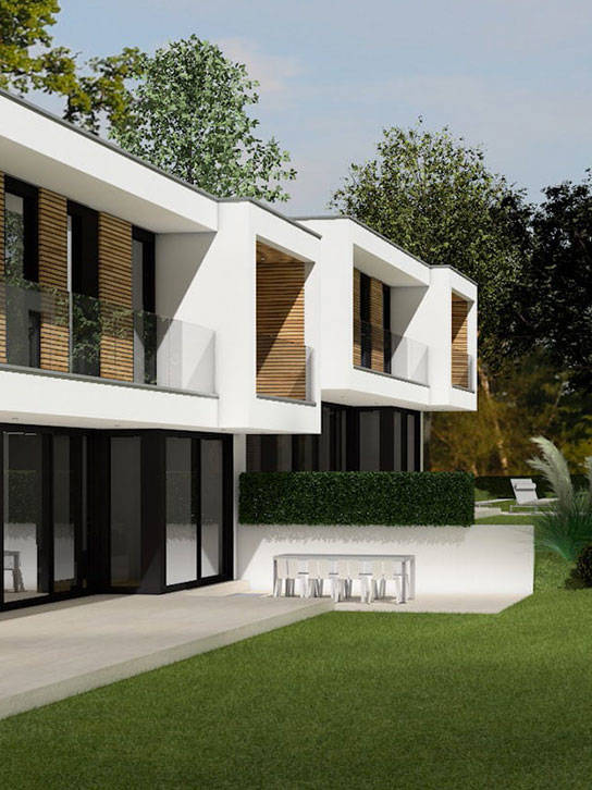 Construction de 4 luxueuses villas à l’architecture contemporaine, à Collonges-Bellerive