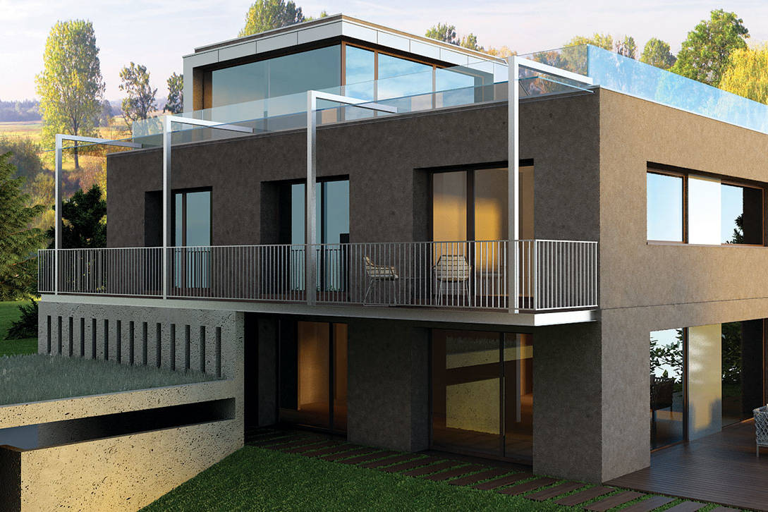 Rénovation d’une villa moderne bénéficiant de belles terrasses avec vue sur le lac, à Anières