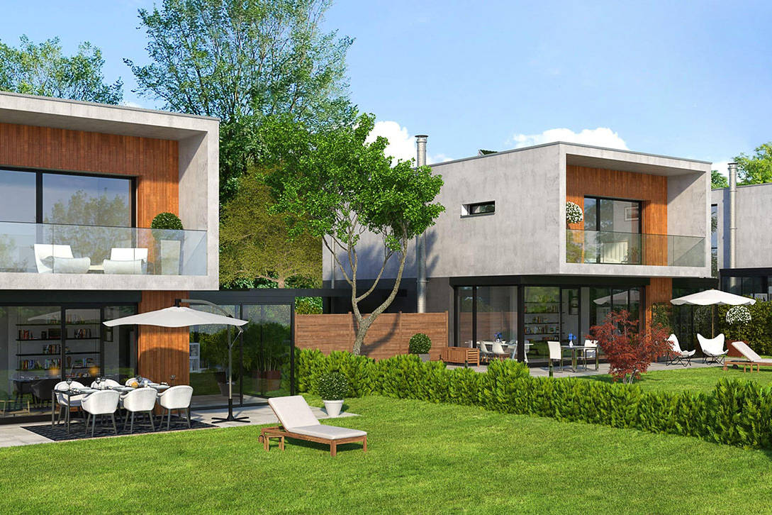 Construction de 3 villas individuelles THPE avec véranda à Plan-les-Ouates