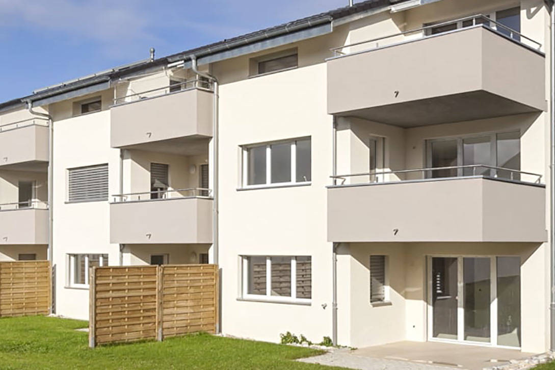 Construction de 2 immeubles locatifs et d’un immeuble PPE à Vallon, dans le canton de Fribourg.