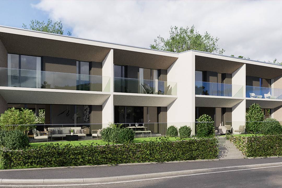 Construction de 4 villas contiguës à Veyrier.