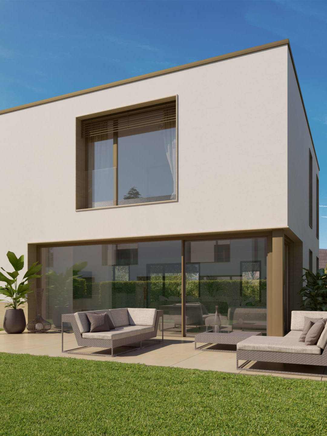 Construction de 4 villas contiguës