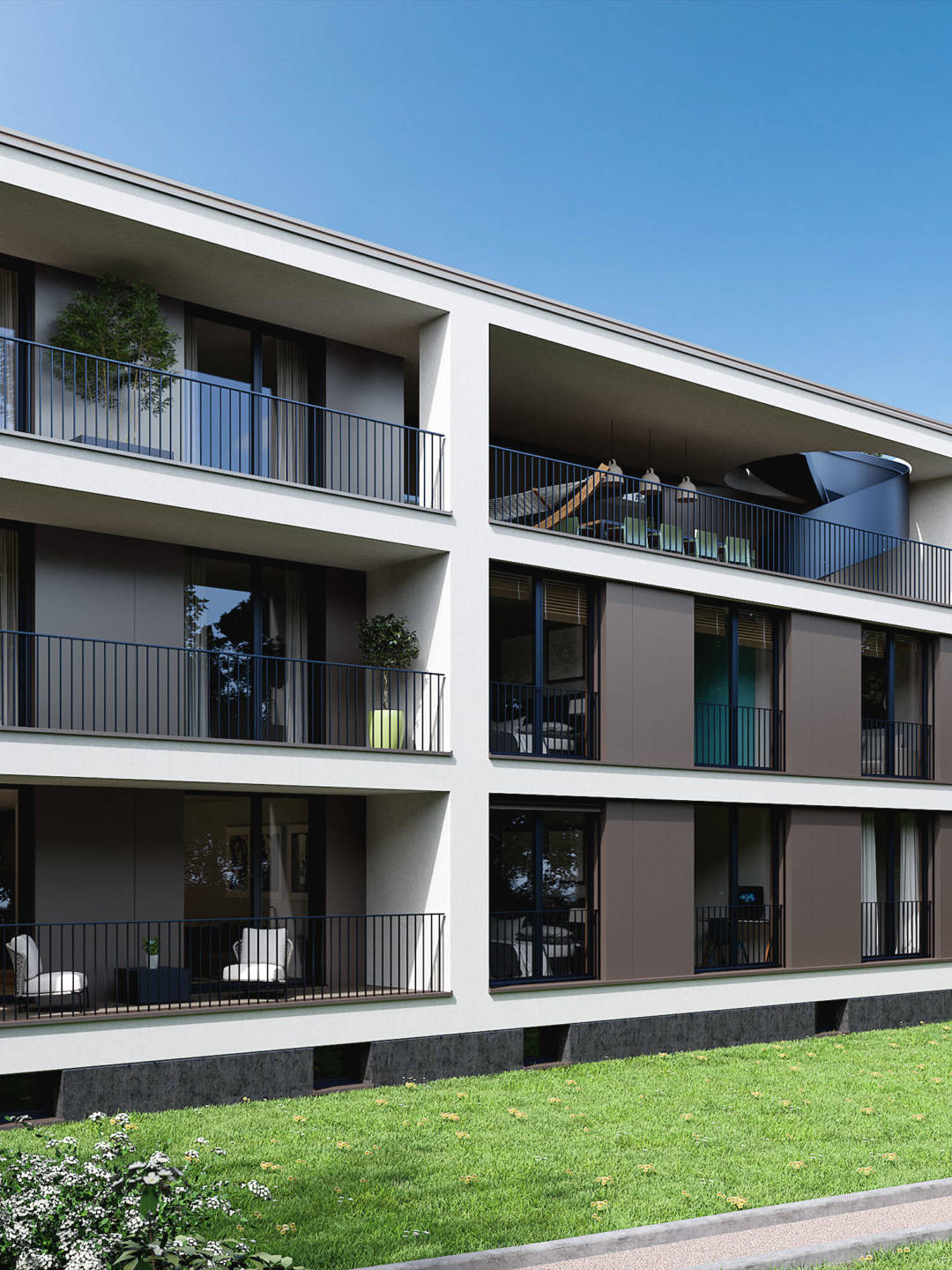 Construction d’un habitat groupé de 8 logements à Versoix.